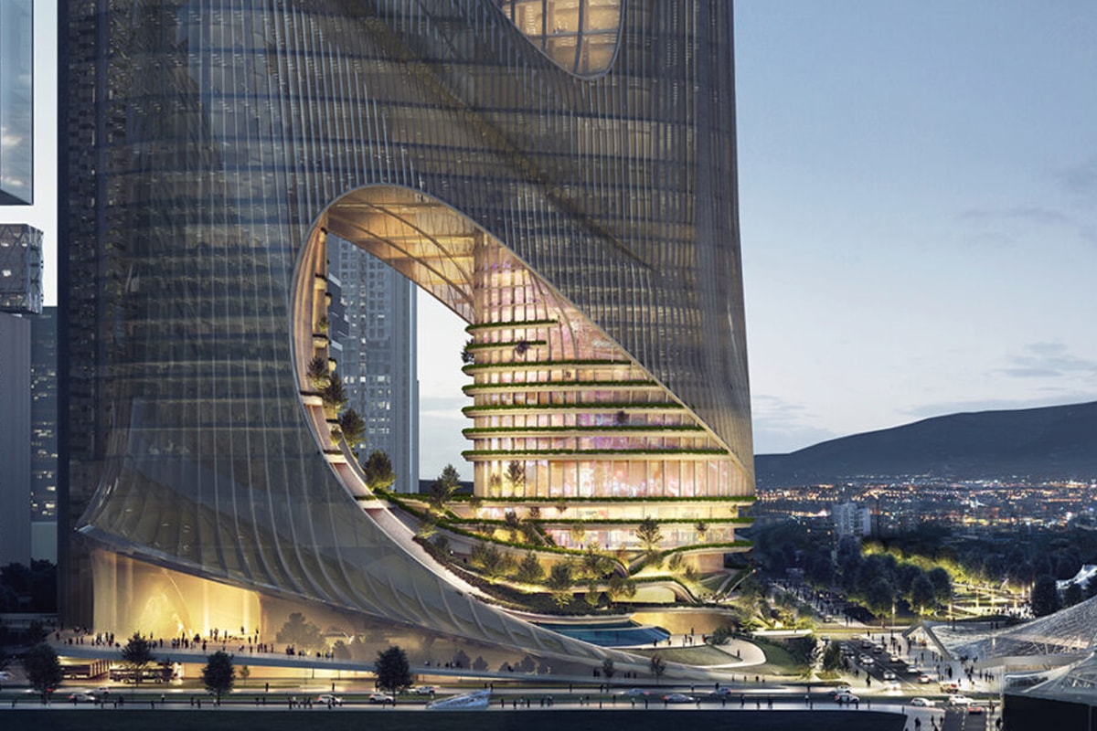 zaha hadid architects architecture sustainable shenzhen greater bay area guangdong china tower c building skyscraper