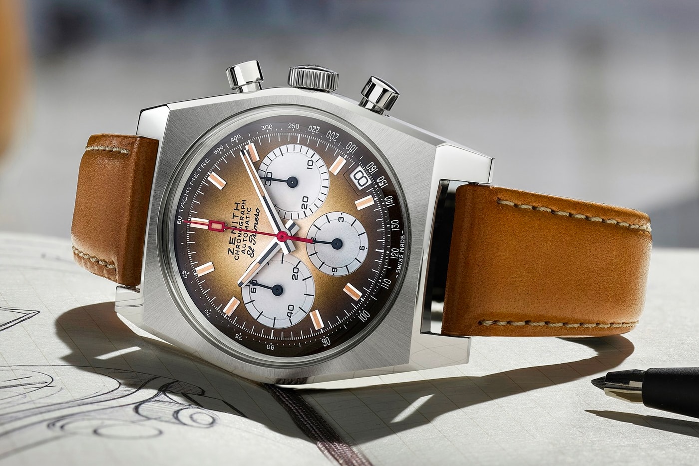 zenith el primero chronomaster revival chronograph a385 operation sky 1969 1970 vintage watches accessories reissue