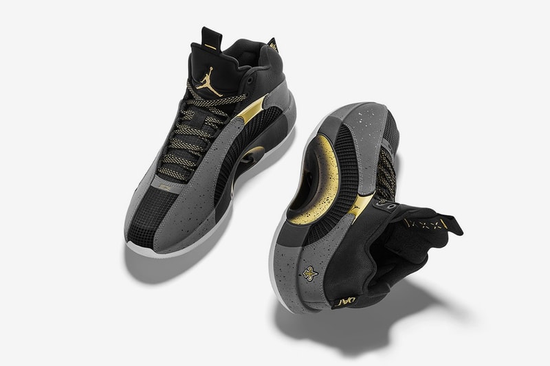zion williamson air jordan 35 home team pe new orleans saints info photos jordan brand player exclusive black gold