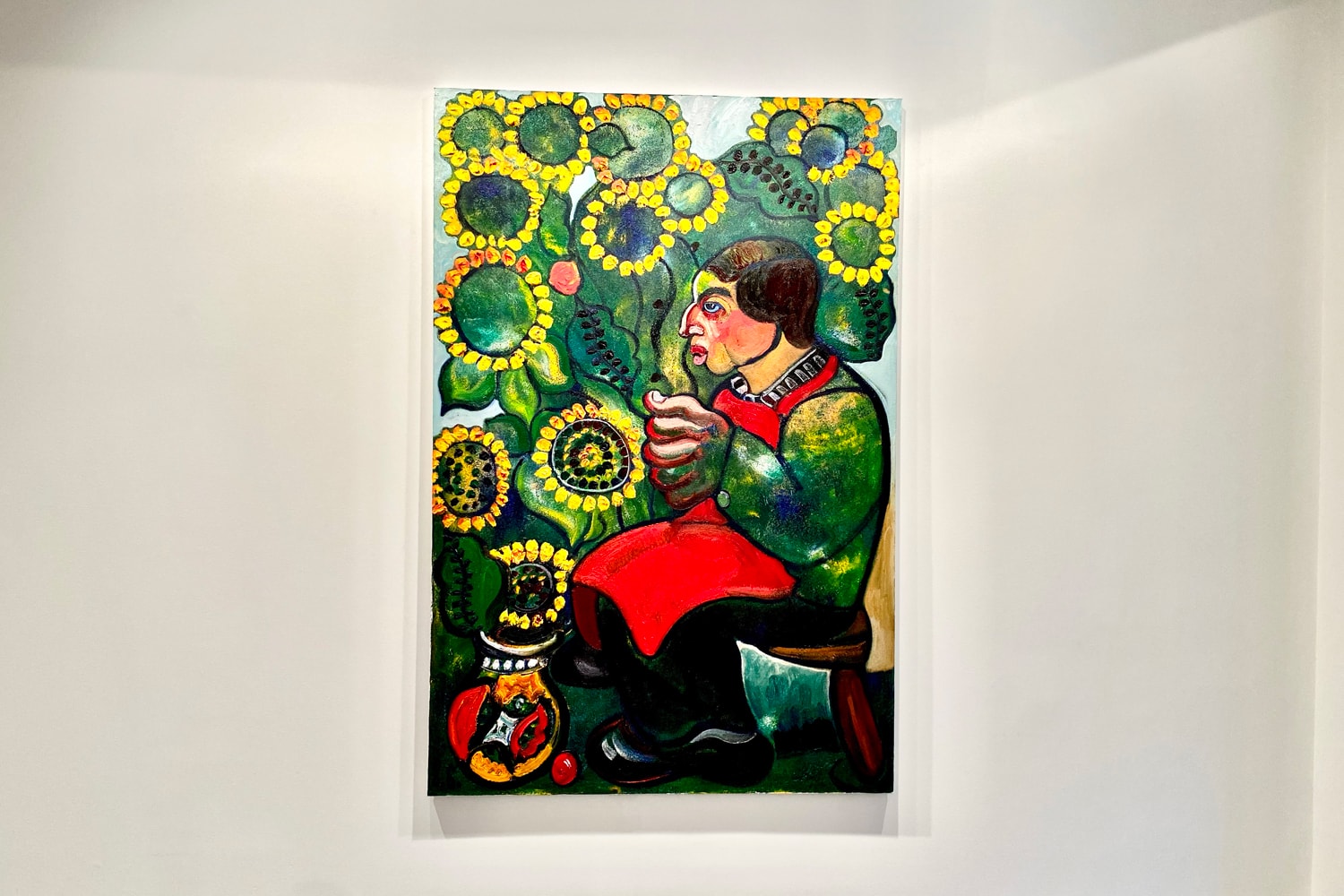 zurab tsereteli surrounded by flowers padre gallery exhibition