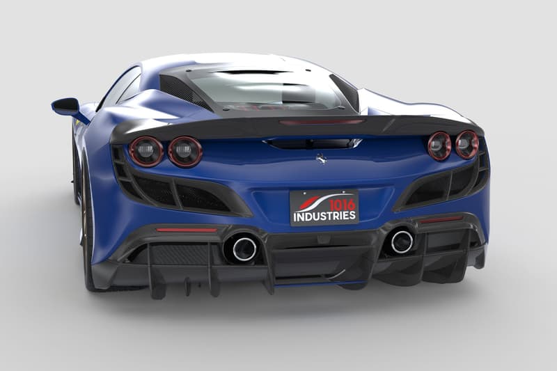 1016 industries ferrari f8 supercar 3d printing body panel kit permanent custom build