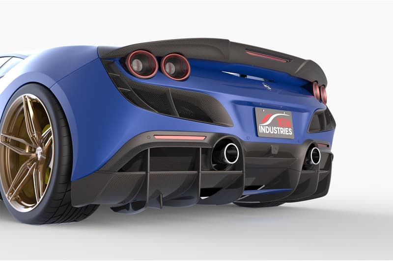 1016 industries ferrari f8 supercar 3d printing body panel kit permanent custom build
