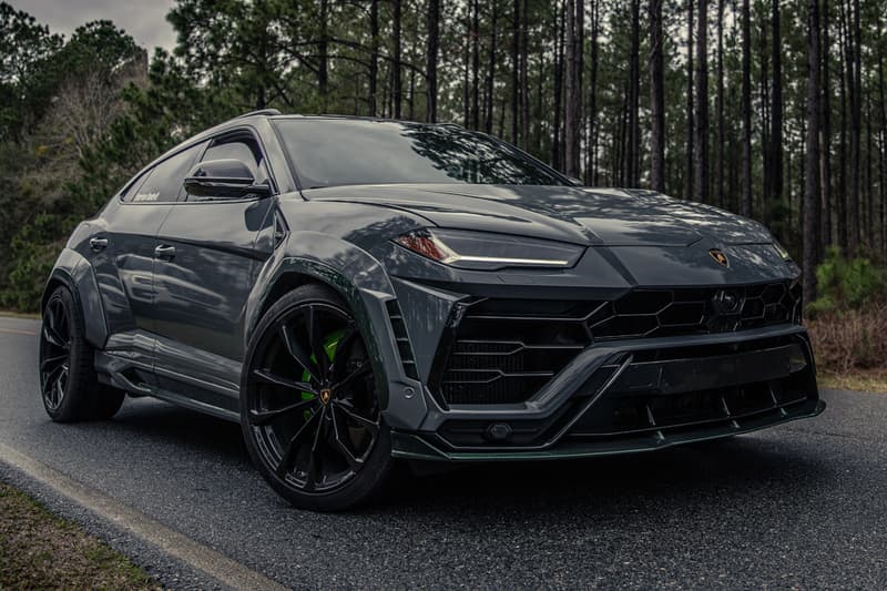 1016 Industries "Green Urnet" Lamborghini Urus SUV 4x4 Tuned Custom Carbon Fiber Wide Body Kit Upgrades Power Speed Performance Harrison Woodruff 