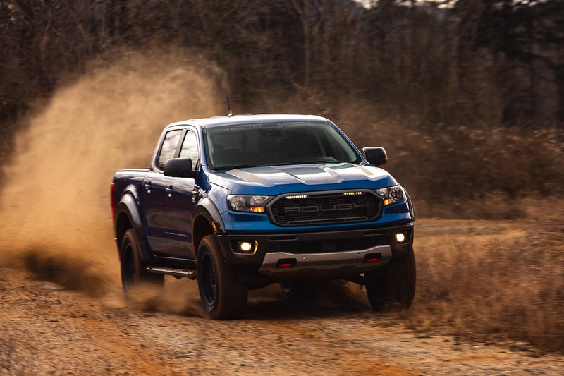 2021 ROUSH Performance Ford Ranger Tuned Custom Pickup Truck American Mid-Range Off Road 4x4 Performance Suspension FOX Shocks Springs Exhaust Tune Tweak Wheels Rims 