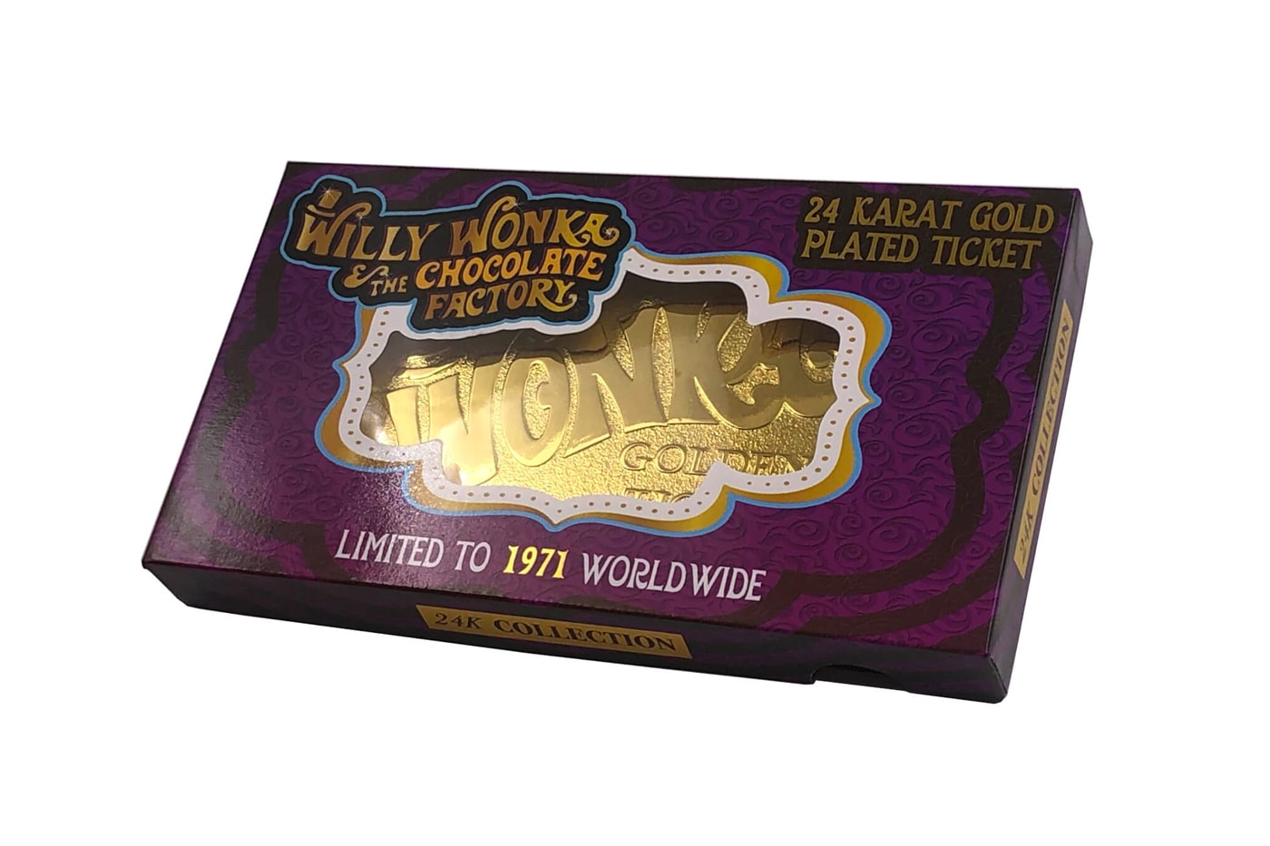 Fanattik 50th Anniversary Willy Wonka 24k Gold Winning Ticket Limited Edition Replica Buy Willy Wonka & the Chocolate Factory