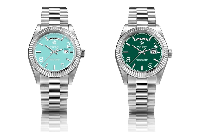 8FIVE2 Is Back With a Tiffany-Inspired "ALL DAY" Watch JBS Hong Kong Rolex Quartz Homage Watch Playful Tiffany Blue 