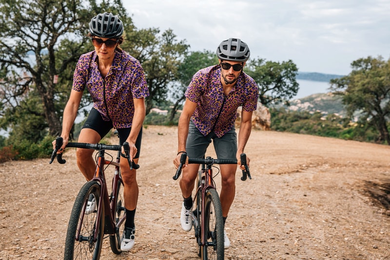 Café du Cycliste Laureline Gravel Shirt jersey release information fashion cycling cuban collar animal prints