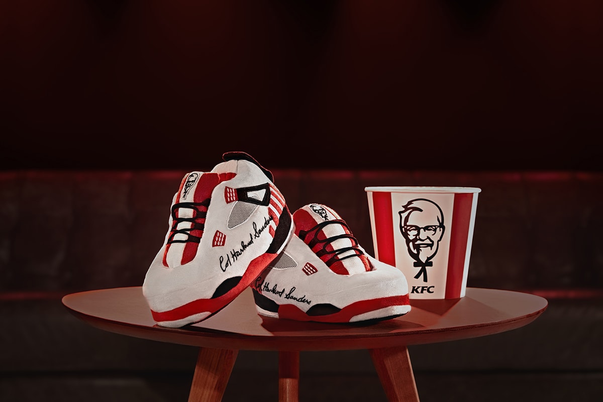 KFC sneakers slipppers bucketdrop nba basketball tv watch couch fans