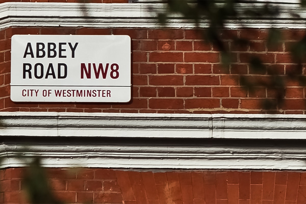 Abbey Road Sign Up for Auction Westminster City Council the beatles