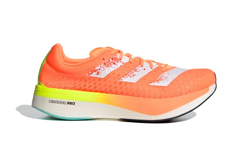 Adidas running Adios Pro adizero screaming orange colorway release information carbon fibre plate super shoe