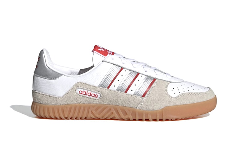 adidas INDOOR COMP Cloud White Silver Metallic Off White FX5661 menswear streetwear shoes kicks trainers runners spring summer 2021 ss21 collection info