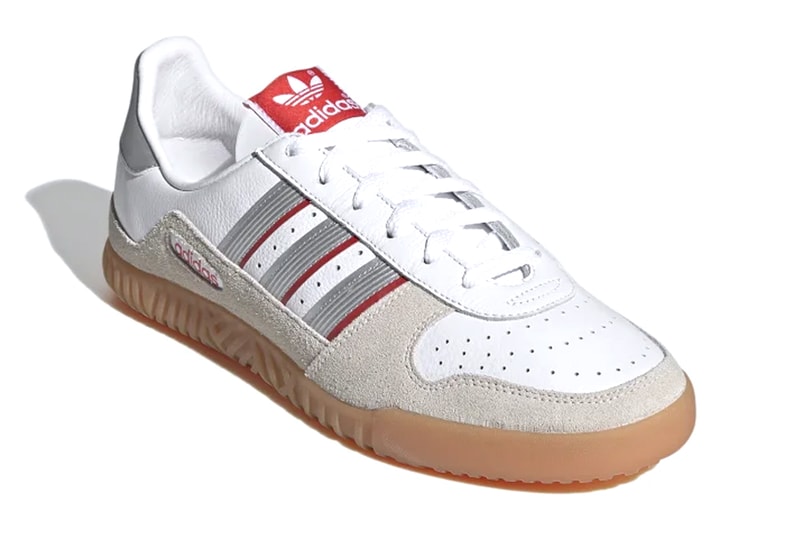 adidas INDOOR COMP Cloud White Silver Metallic Off White FX5661 menswear streetwear shoes kicks trainers runners spring summer 2021 ss21 collection info