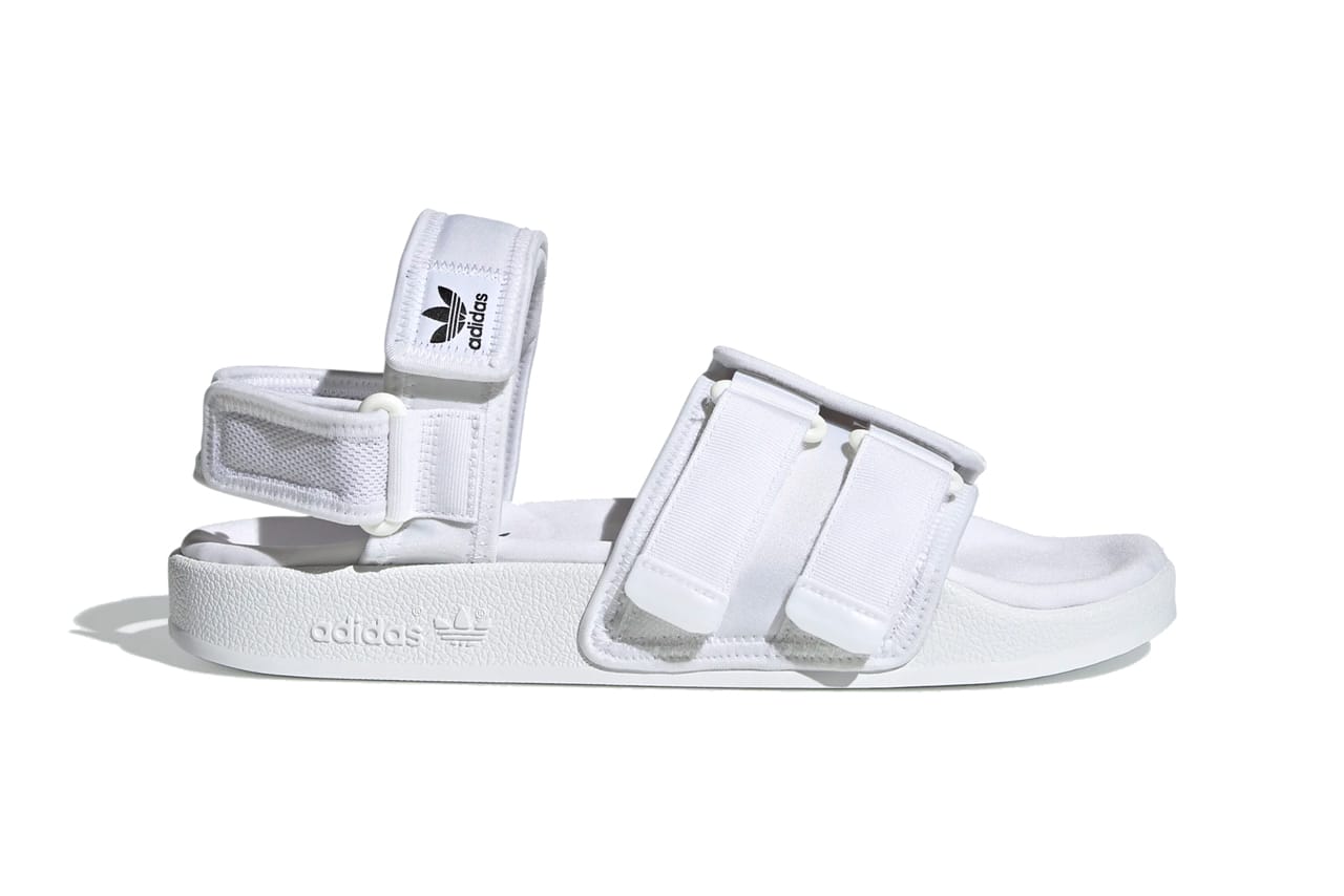 adidas adilette sandals white