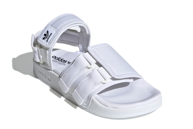 Adidas New Adilette Sandal Cloud White Release Date Hypebeast