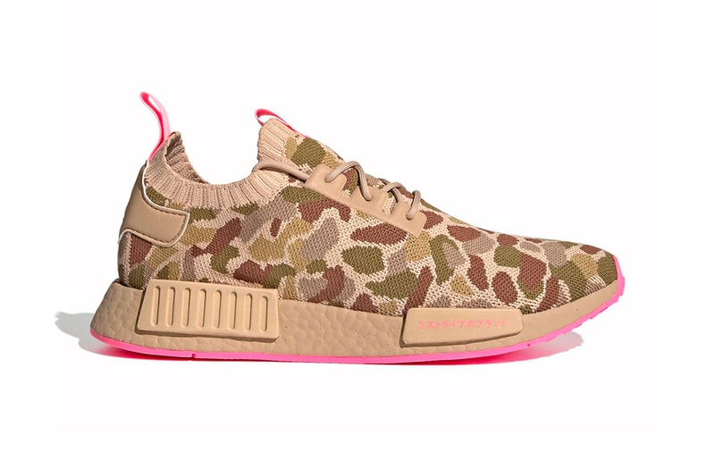 adidas nmd r1 primeknit duck camo pink g57940 menswear streetwear kicks shoes footwear trainers runners sneakers spring summer 2021 collection ss21 info