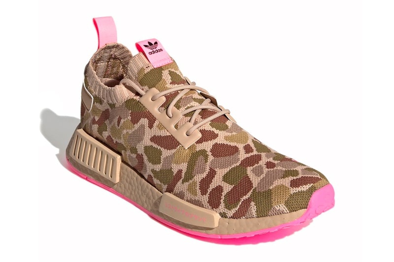 adidas nmd r1 primeknit duck camo pink g57940 menswear streetwear kicks shoes footwear trainers runners sneakers spring summer 2021 collection ss21 info