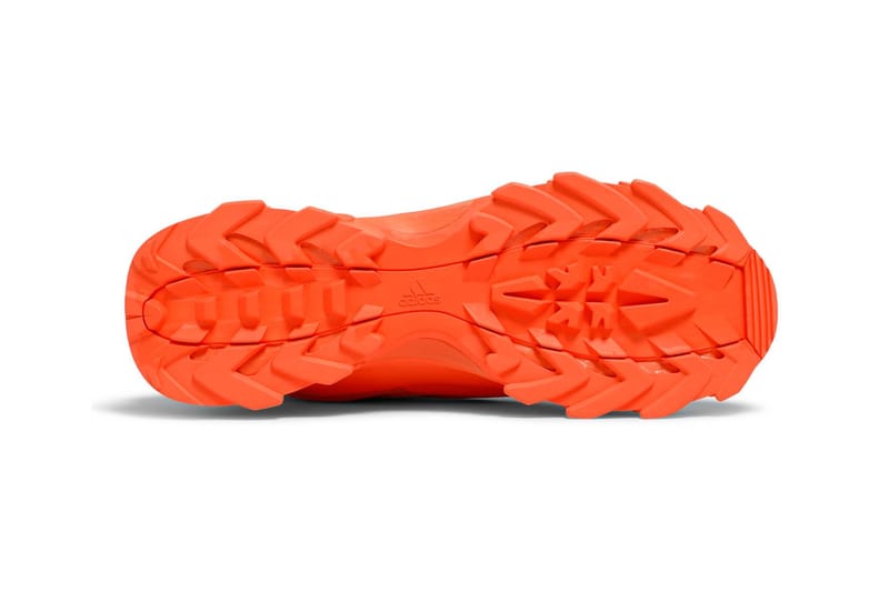 orange yeezy boots