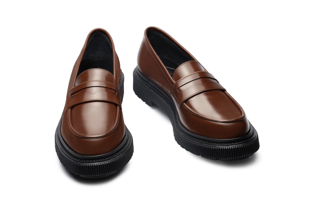 adieu type 159 black gold brown penny loafers release information tres bien buy cop purchase