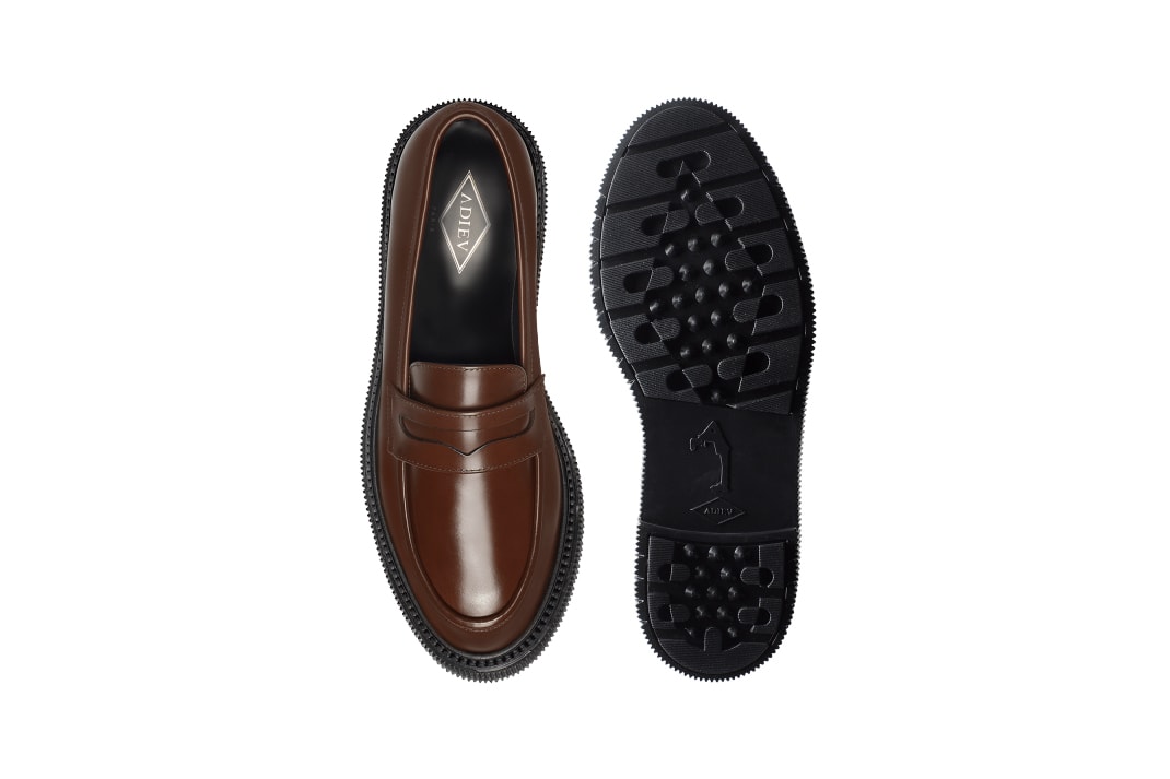 adieu type 159 black gold brown penny loafers release information tres bien buy cop purchase