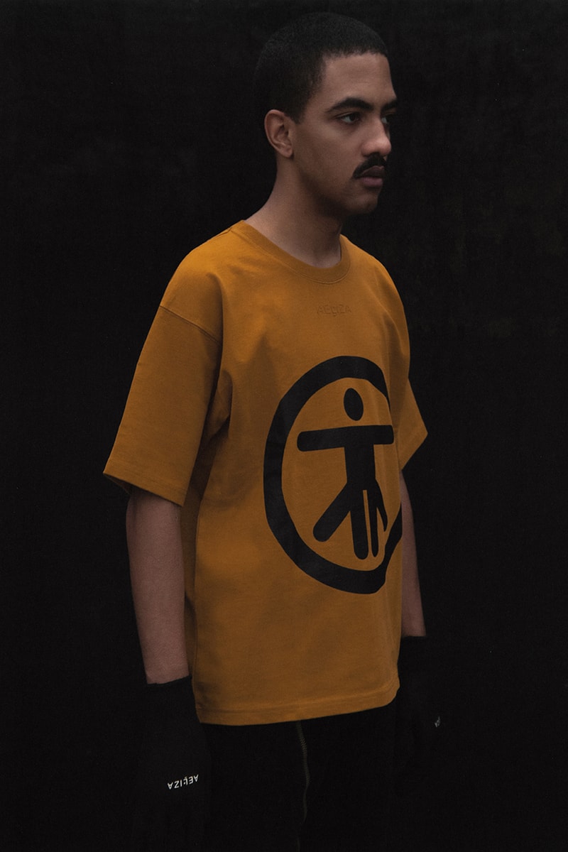 aeliza individual symbol t-shirts black matte gold mission statement about details
