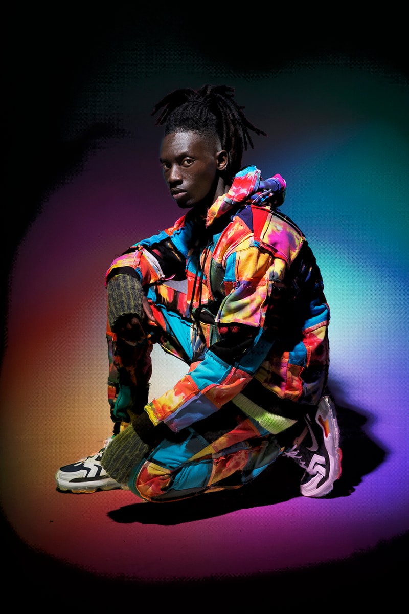 AGR Fall/Winter 2021 Collection British Emerging Designer Brand FW21 AW21 Alicia Robinson HTOWN London Mohair Unisex Clothes Sweaters Knitwear Jumpers Spray Painted Artists 