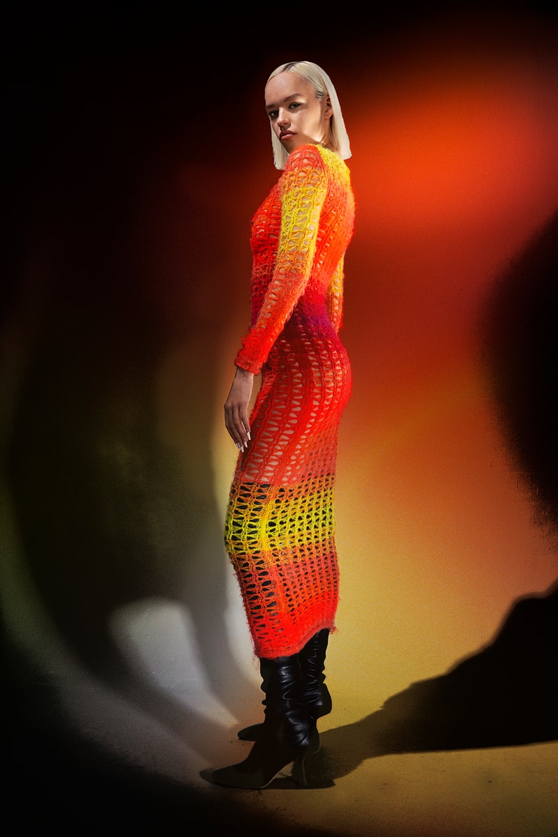 AGR Fall/Winter 2021 Collection British Emerging Designer Brand FW21 AW21 Alicia Robinson HTOWN London Mohair Unisex Clothes Sweaters Knitwear Jumpers Spray Painted Artists 