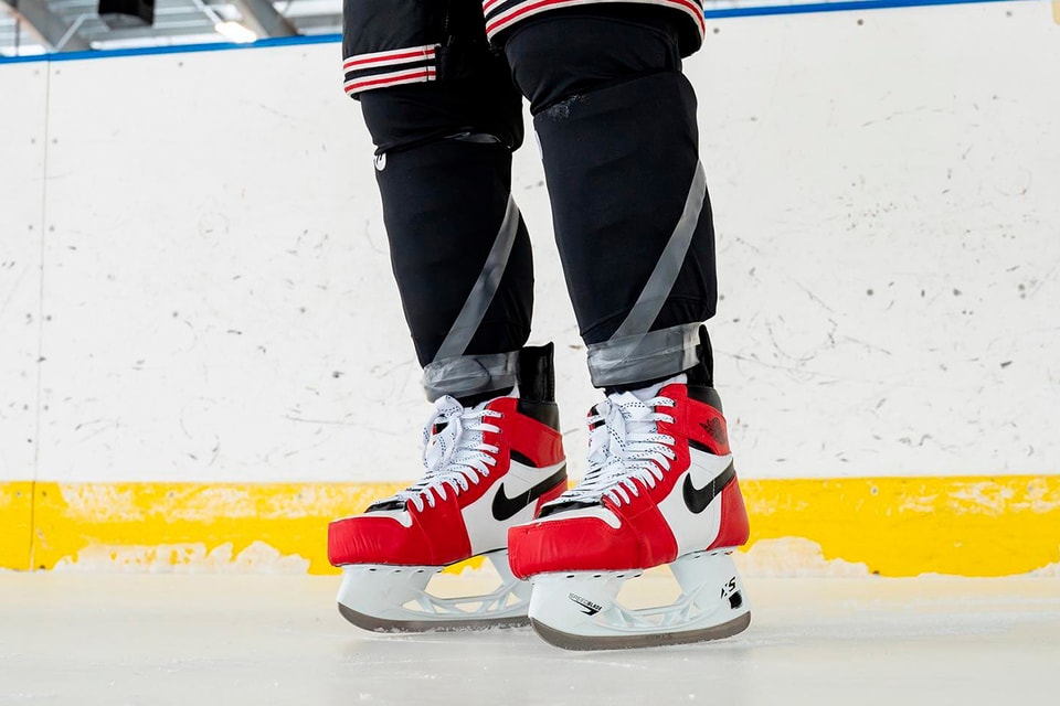 Check Out These Jordan 1 "Chicago" Hockey Skates |