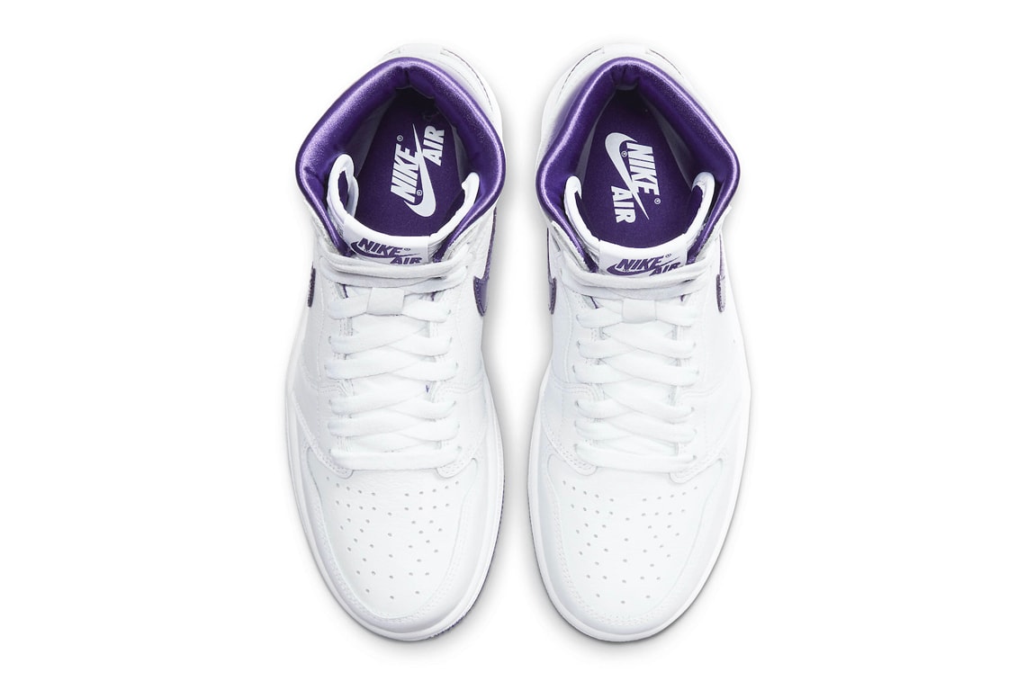 Air Jordan 1 High OG WMNS Court Purple Official Look Release Info CD0461-151 White Price Buy