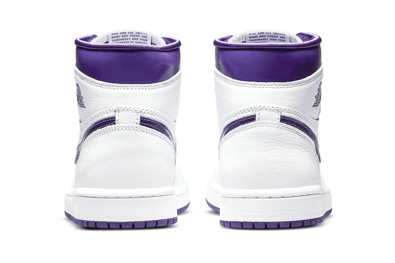 Air Jordan 1 High OG WMNS Court Purple Official Look Release Info CD0461-151 White Price Buy