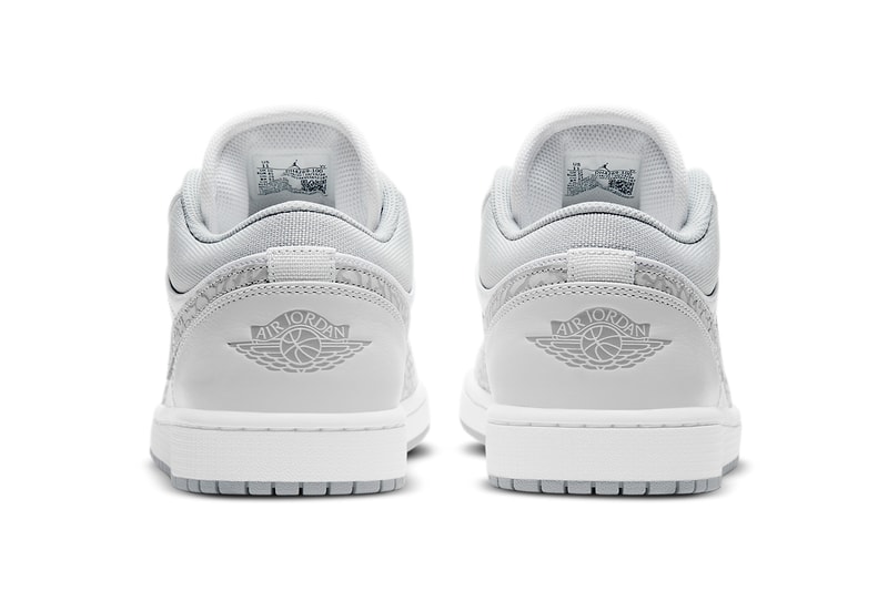 air michael jordan brand 1 low berlin grey white elephant print 