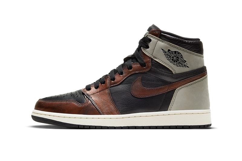 Air Jordan 1 Retro High OG Patina Official Look Release Info 555088-033 Black Light Army Sail Fresh Mint