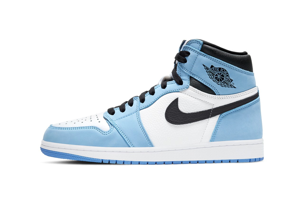 air michael jordan brand 1 university blue white black 555088 134 official release date info photos price store list buying guide