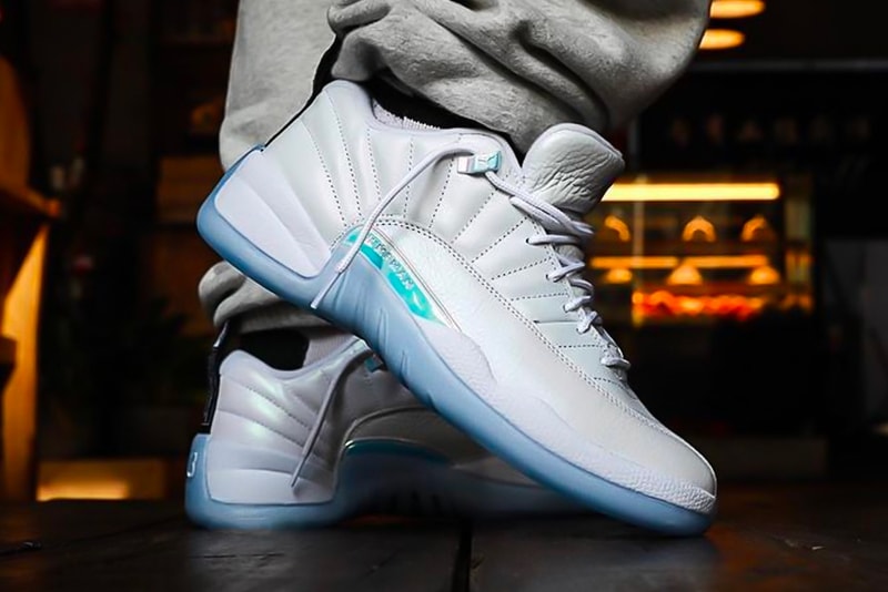 air michael jordan brand 12 low easter db0733 190 white multicolor iridescent ice blue official release date info photos price store list buying guide 