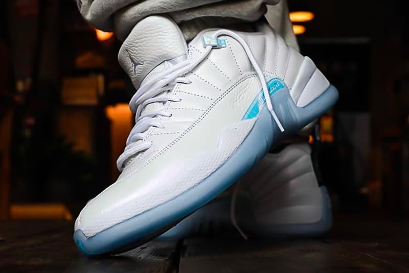 air michael jordan brand 12 low easter db0733 190 white multicolor iridescent ice blue official release date info photos price store list buying guide 