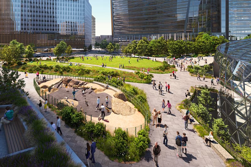 Amazon HQ2 Futuristic Helix Design Unveiled Jeff Bezos Arlington Virginia Headquarters Sustainable Sustainability Open Space Acres Community Focused Amazon's Climate Pledge Green LEED Platinum Office