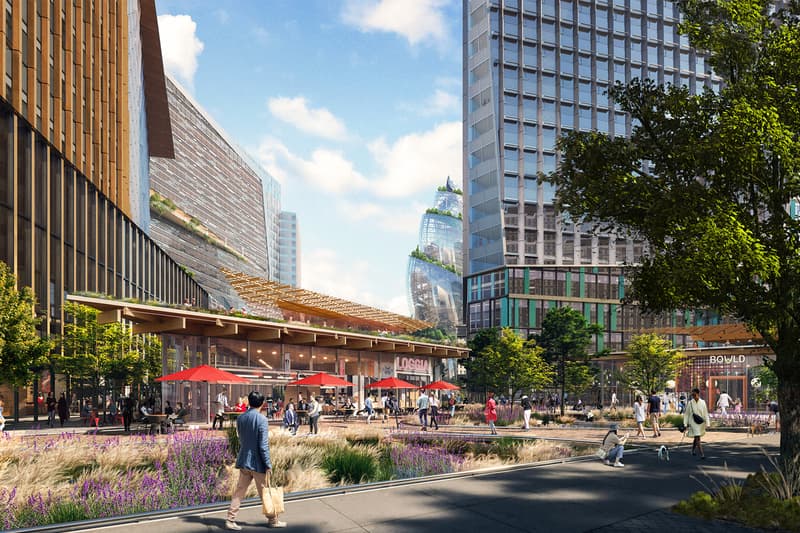 Amazon HQ2 Futuristic Helix Design Unveiled Jeff Bezos Arlington Virginia Headquarters Sustainable Sustainability Open Space Acres Community Focused Amazon's Climate Pledge Green LEED Platinum Office