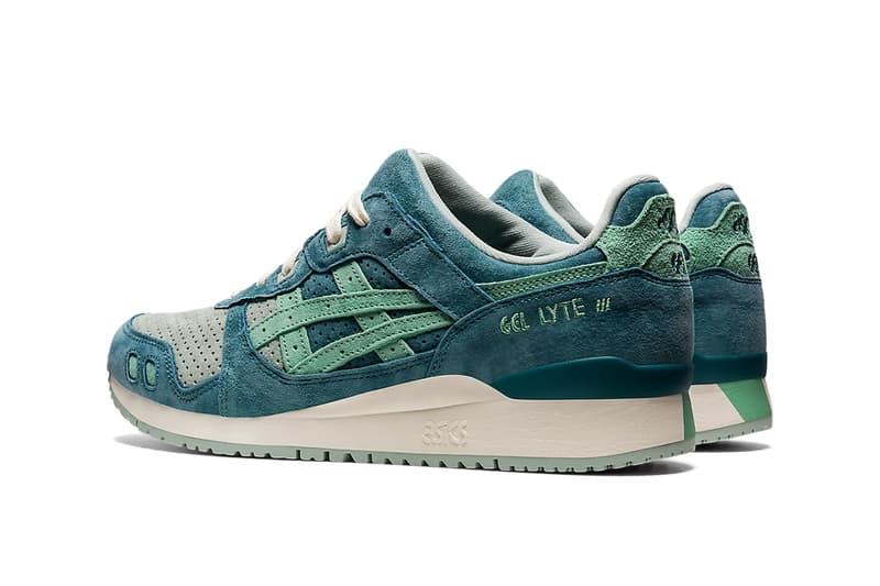 asics gel lyte 3 kadomatsu pack wood crepe plum blossom misty pine seafoam release info store list buying guide photos