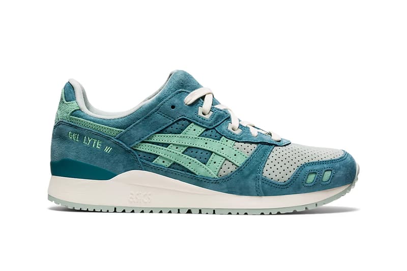 asics gel lyte 3 kadomatsu pack wood crepe plum blossom misty pine seafoam release info store list buying guide photos
