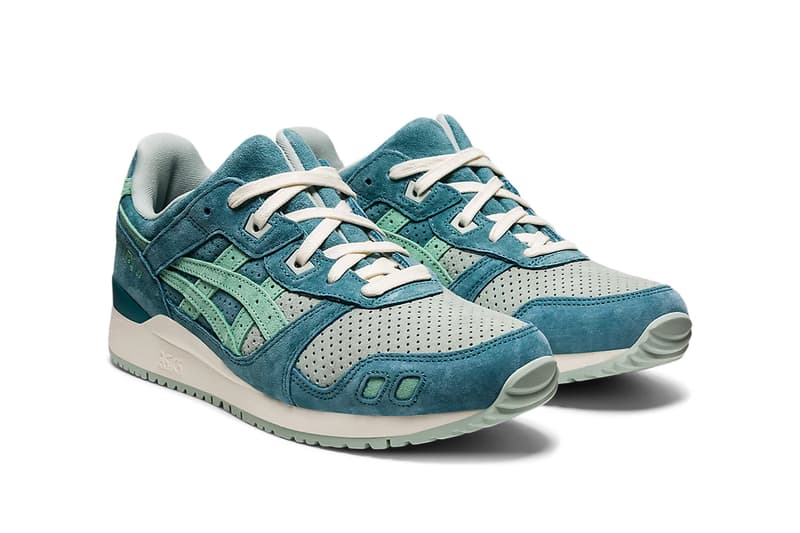 asics gel lyte 3 kadomatsu pack wood crepe plum blossom misty pine seafoam release info store list buying guide photos