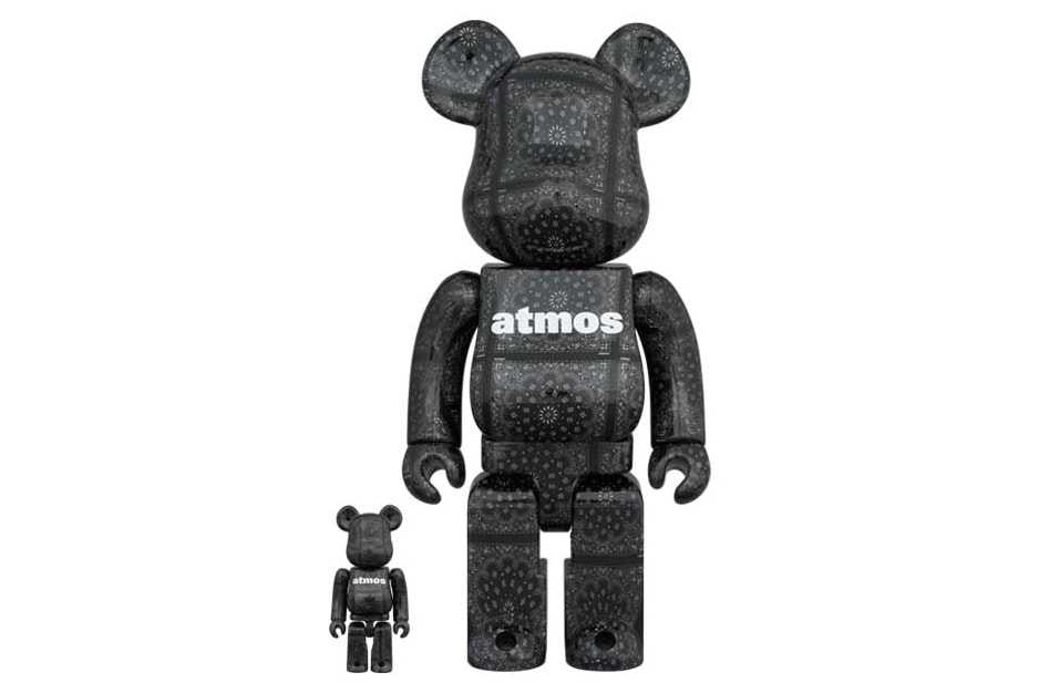 atmos medicom toy bandanna bearbrick multicolor black white purple blue red yellow green official release date info photos price store list buying guide