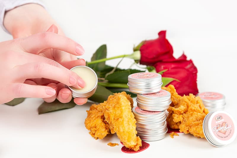 A&W Tender Lovin Valentines Day Fryer Oil Lip Balm Body Pillow Release Chicken Sandwich War