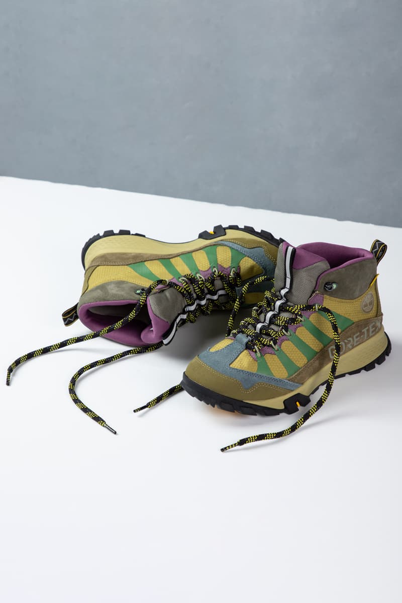 bbc billionaire boys club bee line timberland garrison trail hiking shoe high low yellow green blue purple tan t shirt hoodie hat official release date info photos price store list buying guide gore tex