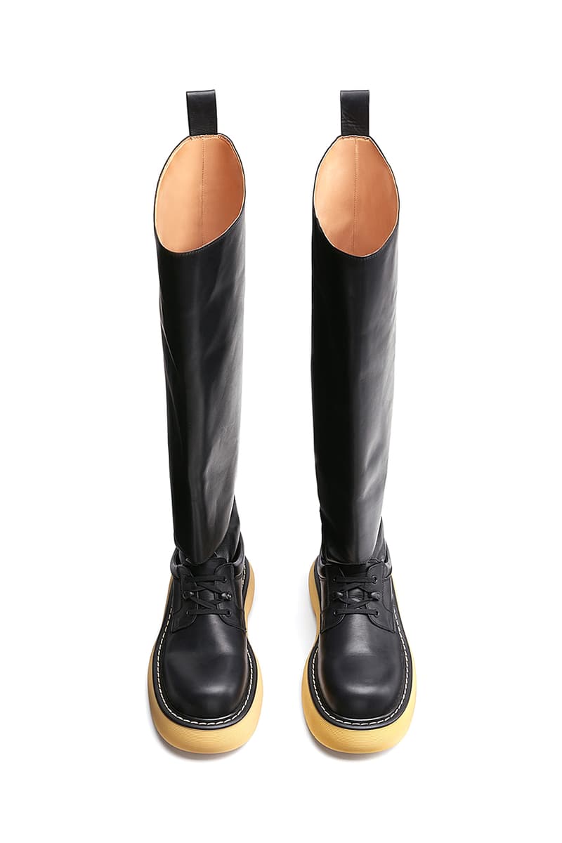 Bottega Veneta The Bounce Boots 651262VBS511032 Extended Calf Covering Boot Chunky Sole Unit Luxury Daniel Lee Military Hiking Inspired Design Fashion High End Designer Footwear Shoes $1405 USD