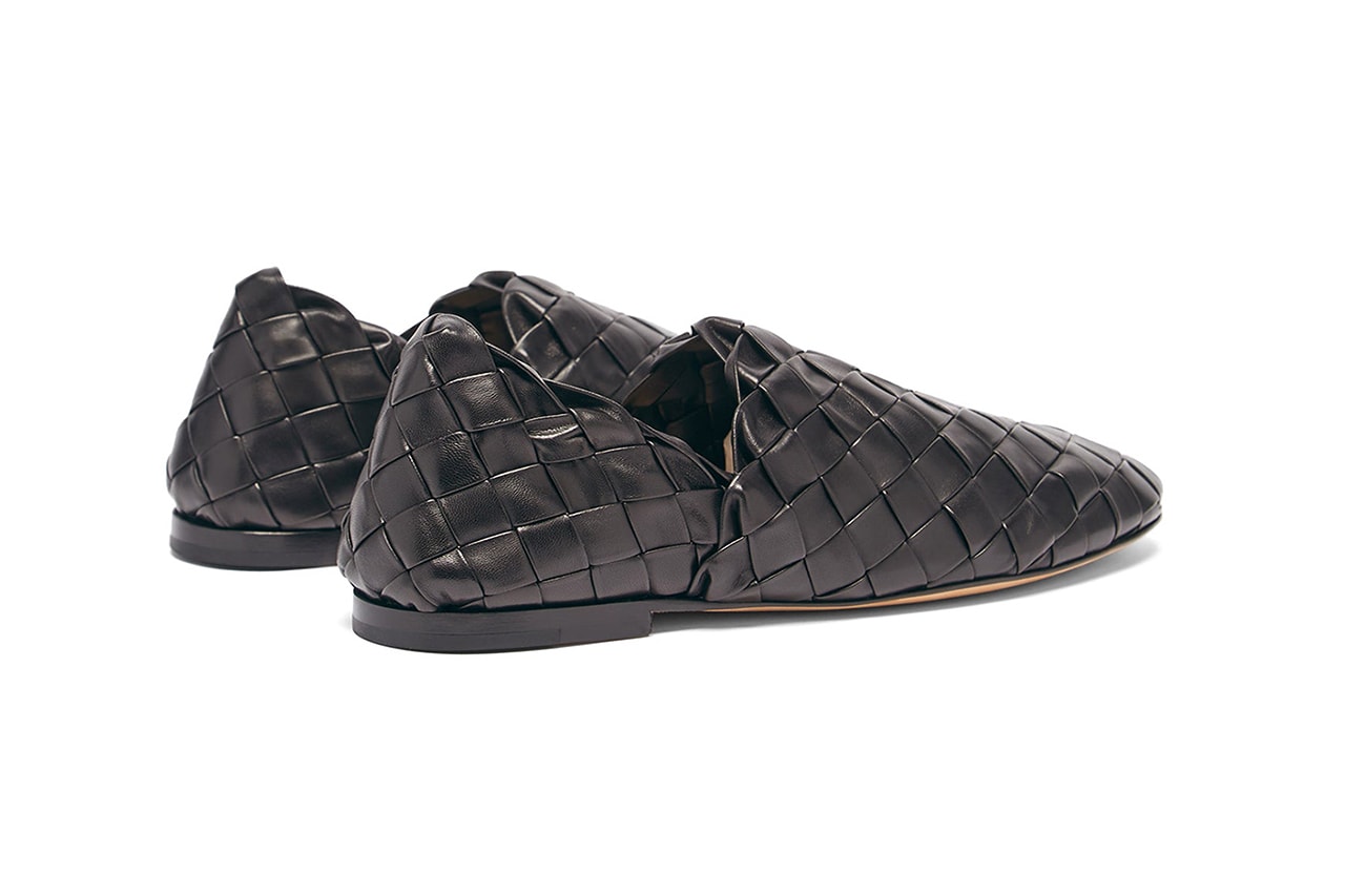 bottega veneta slipper loafer Intrecciato weave leather italy footwear fashion luxury padded black beige slip on sneaker formal casual