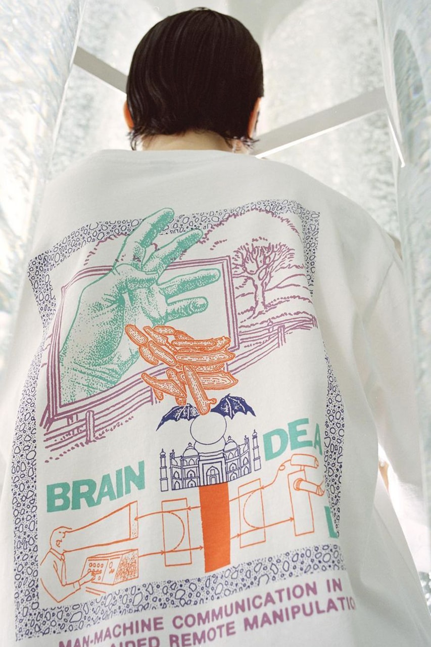 brain dead spring 21 apparel collection hoodies sweaters cord climber pant shirt jacket graphic t shirt sweatshirts