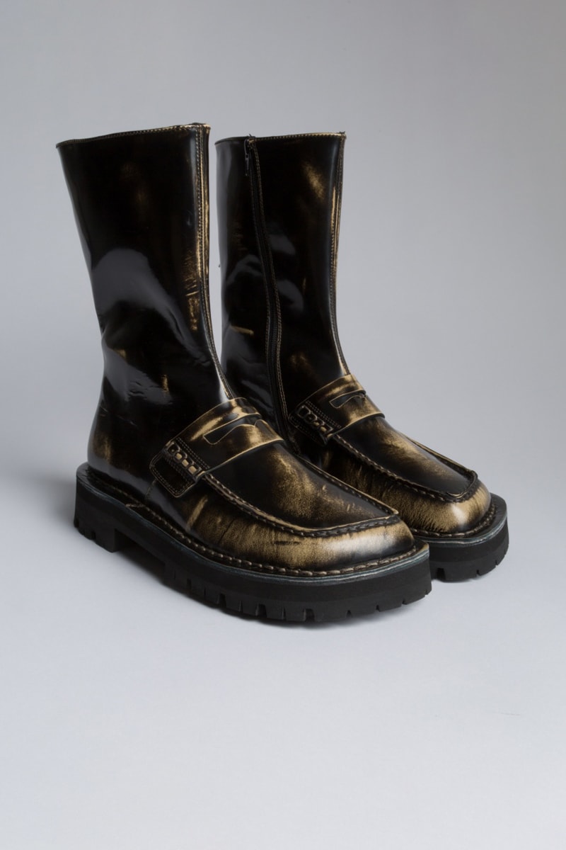 CamperLab EKI Ankle Boots Mens Penny Loafer Detail Coin Holder Patch Square Toes Michelin OrthoLite Calfskin Luxury Footwear Drop Date Release Information Closer First Look Avant Garde Designer Design