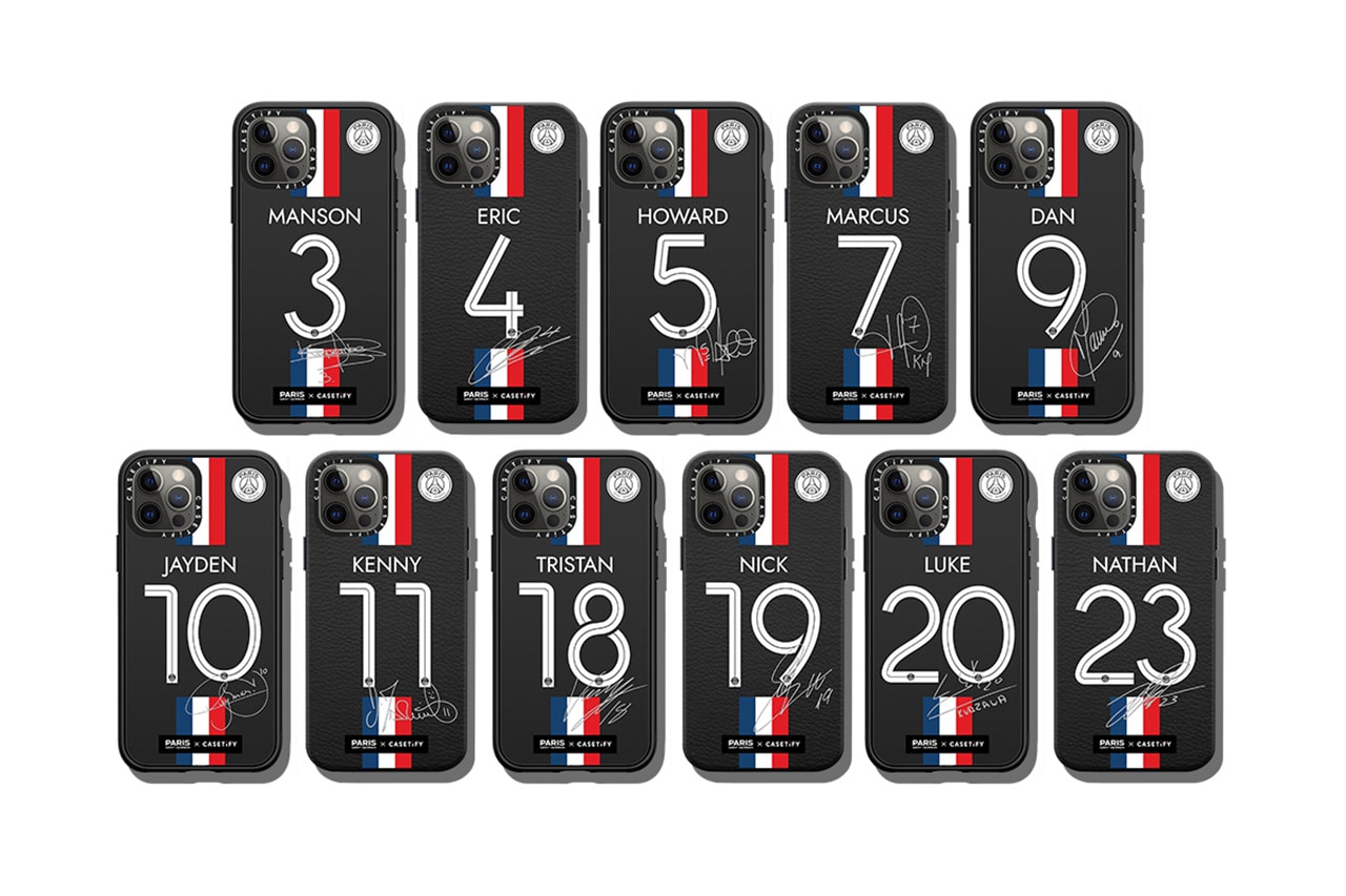 CASETiFY x Paris Saint-Germain iPhone case accessories AirPods cases PSG