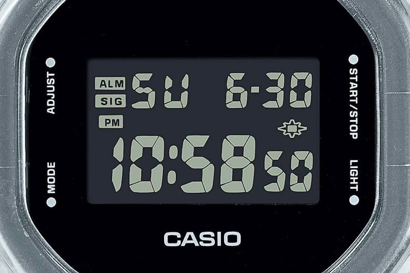 Casio G-Shock DW-5600 SKE-7JF Transparent Release watches skeleton series resin tough outdoors watch tech Japan Casio 