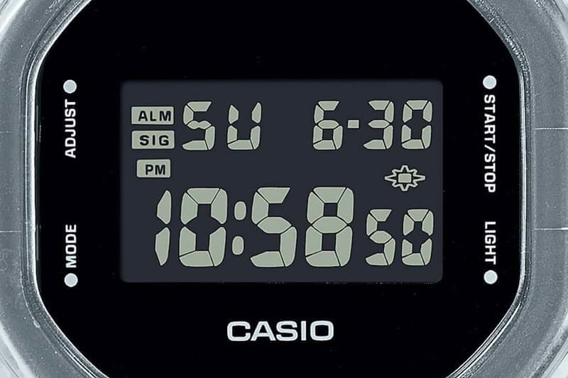 Casio G-Shock DW-5600 SKE-7JF Transparent Release watches skeleton series resin tough outdoors watch tech Japan Casio