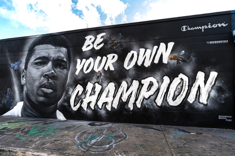 Champion Launches Muhammad Ali Collection With a Commemorative Mural